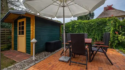 Ein Garten an der Unterkunft Hol(t)z Hus