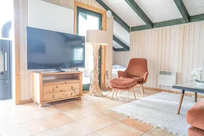 TV/Unterhaltungsangebot in der Unterkunft Hol(t)z Hus