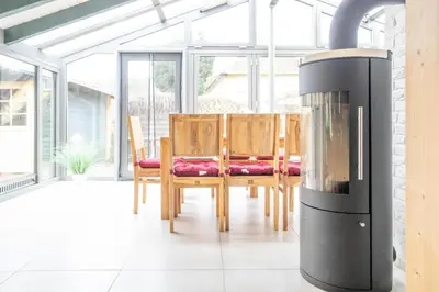 Ein Patio oder anderer Außenbereich in der Unterkunft Hol(t)z Hus