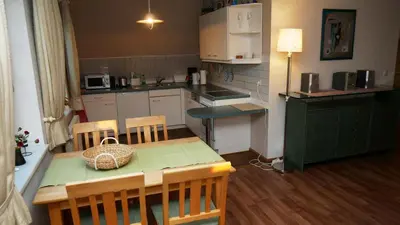 Küche/Küchenzeile in der Unterkunft Haus 