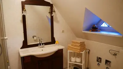 Ein Badezimmer in der Unterkunft Haus 