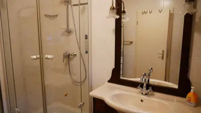 Ein Badezimmer in der Unterkunft Haus 