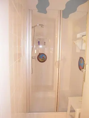 Ein Badezimmer in der Unterkunft 
