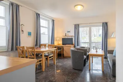 TV/Unterhaltungsangebot in der Unterkunft Villa Dünenblick 01