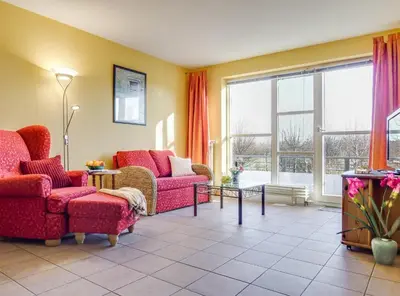 Ein Sitzbereich in der Unterkunft Ostseeresidenz - Whg 11