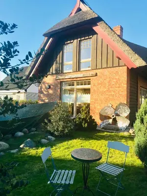 Ein Garten an der Unterkunft 