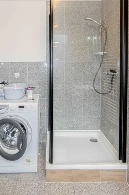 Ein Badezimmer in der Unterkunft Ferienhaus Kranich