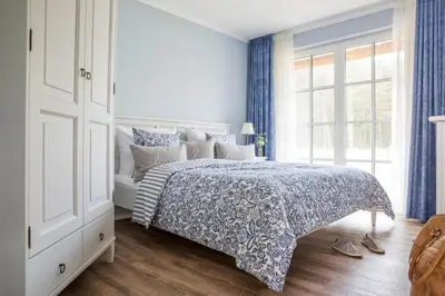 Ein Bett oder Betten in einem Zimmer der Unterkunft Ferienhaus, Fuhlendorf