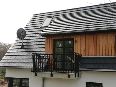 Das Gebäude in dem sich die Ferienwohnung befindet