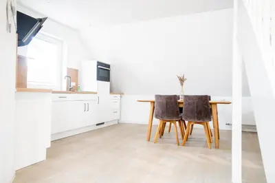 Küche/Küchenzeile in der Unterkunft Mühlenhaus - Kornstube