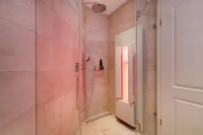 Ein Badezimmer in der Unterkunft Kleine Lagune