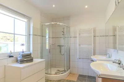 Ein Badezimmer in der Unterkunft Weststrandläufer
