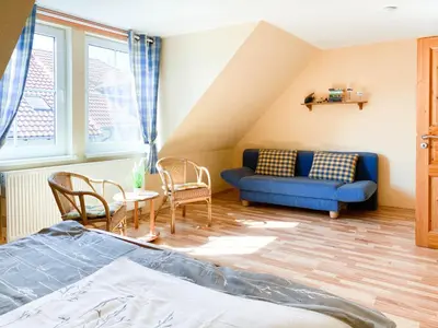 Ein Sitzbereich in der Unterkunft Weststrandläufer
