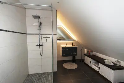 Ein Badezimmer in der Unterkunft Ferienhaus Harmonia