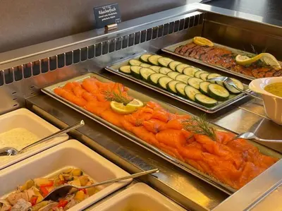 Essen im Hotel oder in der Nähe