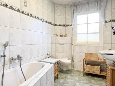Ein Badezimmer in der Unterkunft Buchentraum Whg 4