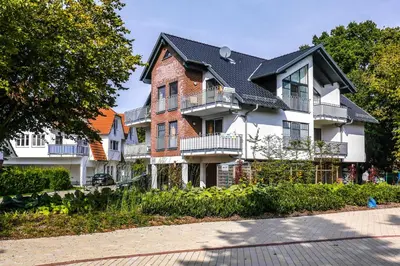 Das Gebäude in dem sich die Ferienwohnung befindet