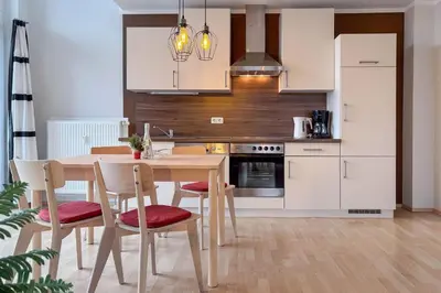 Küche/Küchenzeile in der Unterkunft Villa Seeluft, No 8