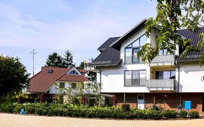 Das Gebäude in dem sich die Ferienwohnung befindet