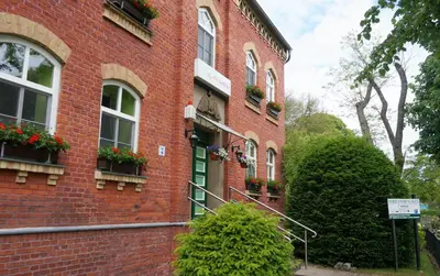 Das Gebäude in dem sich die Ferienwohnung befindet