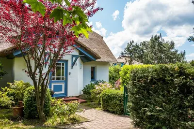 Ein Garten an der Unterkunft Ferienhaus Ankerherz