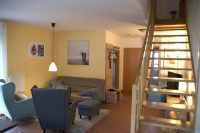 Ein Sitzbereich in der Unterkunft MeerZeit