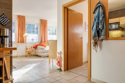 Küche/Küchenzeile in der Unterkunft Utkiek