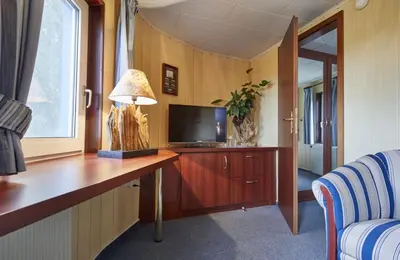 TV/Unterhaltungsangebot in der Unterkunft Hotelschiff Stinne
