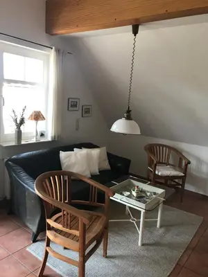 Ein Sitzbereich in der Unterkunft 