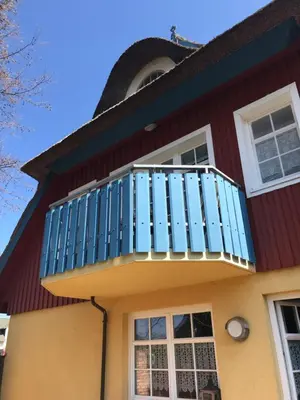 Das Gebäude in dem sich die Ferienwohnung befindet