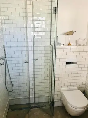Ein Badezimmer in der Unterkunft 