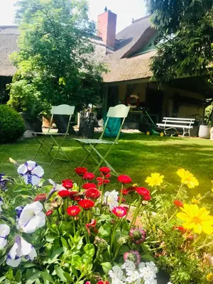 Ein Garten an der Unterkunft 
