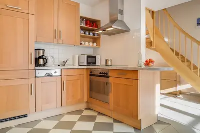 Küche/Küchenzeile in der Unterkunft Friedenstraße 21 Whg 5