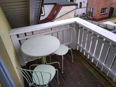 Ein Balkon oder eine Terrasse in der Unterkunft Maisonettewohnung auf 2 Etagen mit zwei Balkonen