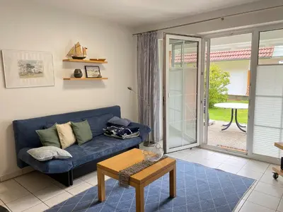 Ein Sitzbereich in der Unterkunft Haus Claudia