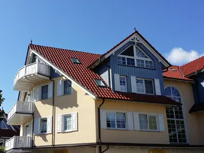 Das Gebäude in dem sich die Ferienwohnung befindet