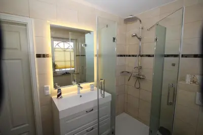 Ein Badezimmer in der Unterkunft Fewo Anna