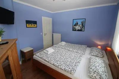 Ein Bett oder Betten in einem Zimmer der Unterkunft Fewo Anna