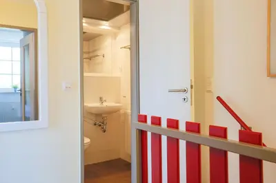 Ein Badezimmer in der Unterkunft bi uns to Hus