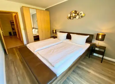 Ein Bett oder Betten in einem Zimmer der Unterkunft Meerlust App 6