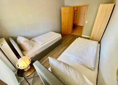 Ein Bett oder Betten in einem Zimmer der Unterkunft Meerlust App 6