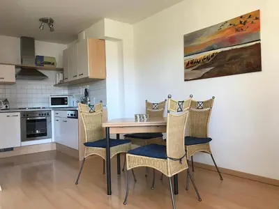 Küche/Küchenzeile in der Unterkunft Likedeeler Weg 1 Whg 21
