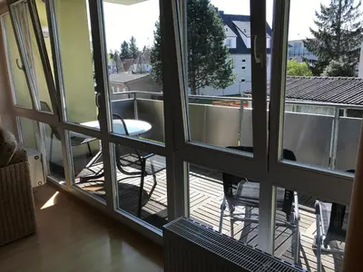 Ein Balkon oder eine Terrasse in der Unterkunft Likedeeler Weg 1 Whg 21