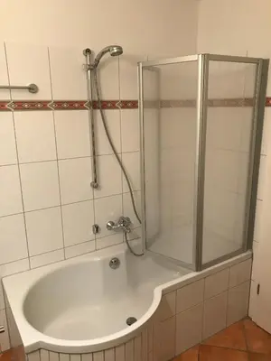 Ein Badezimmer in der Unterkunft Likedeeler Weg 1 Whg 21