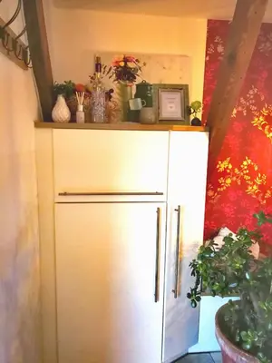 Küche/Küchenzeile in der Unterkunft Rosenblick