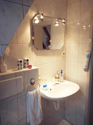 Ein Badezimmer in der Unterkunft Rosenblick
