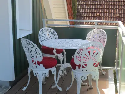 Ein Balkon oder eine Terrasse in der Unterkunft Sigi sin Hus 26a