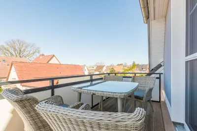 Ein Balkon oder eine Terrasse in der Unterkunft Meerglas