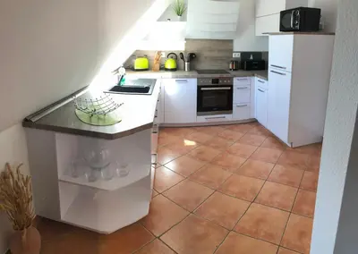 Küche/Küchenzeile in der Unterkunft Zingst Haus Hugo