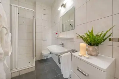 Ein Badezimmer in der Unterkunft Kutterkoje